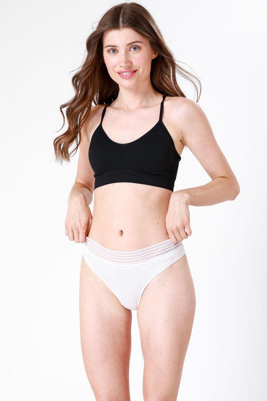 KENNETH COLE - תחתוני ביקיני מודל קרם - MASHBIR//365