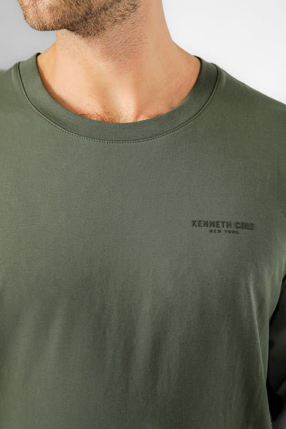 KENNETH COLE - חולצה ארוכה עם לוגו - MASHBIR//365