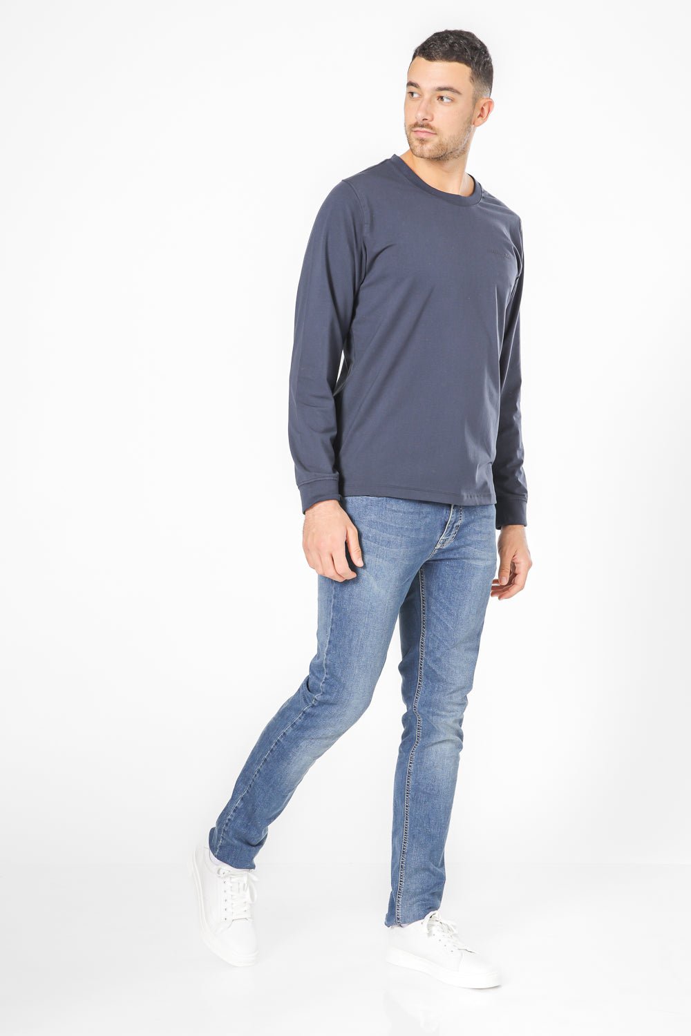 KENNETH COLE - חולצה ארוכה עם לוגו - MASHBIR//365