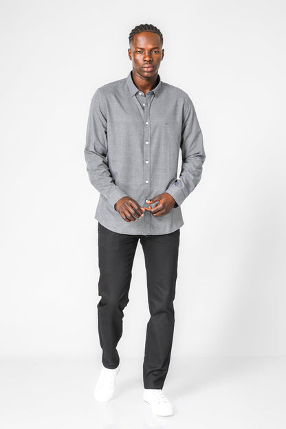 KENNETH COLE - חולצת במבוק לייקרה משובצת - MASHBIR//365