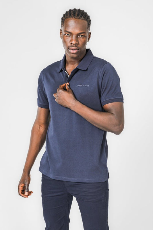 KENNETH COLE - חולצת פולו לגבר בצבע נייבי - MASHBIR//365